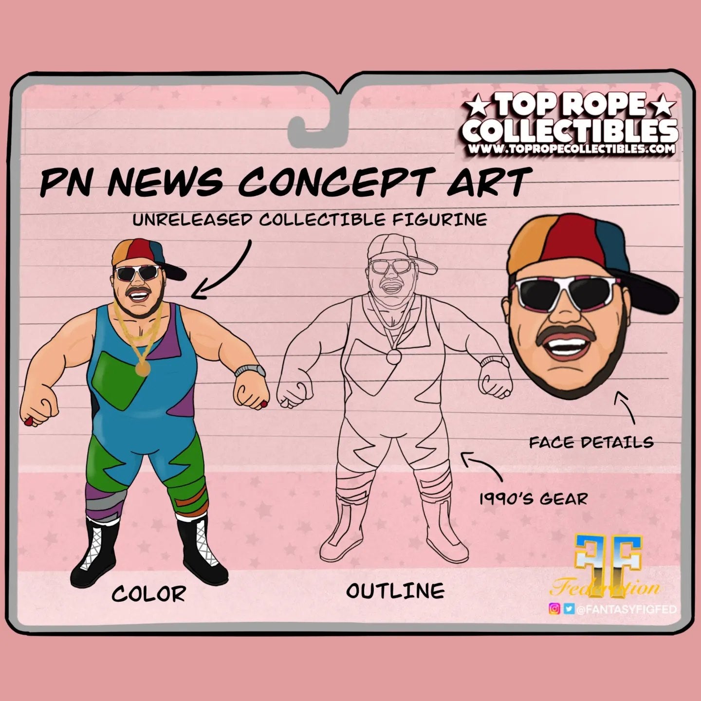 2025 Top Rope Collectibles PN News [Blue]