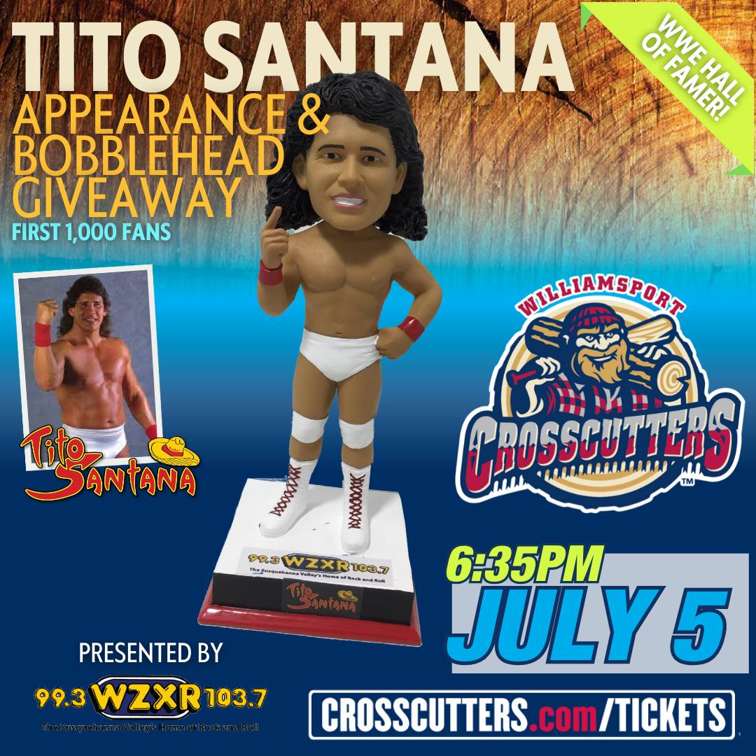 2024 Williamsport Crosscutters Tito Santana Bobblehead