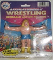 1985 IWA Star-Studded Wrestling Bendable Action Figures Killer Klondike [Variant]