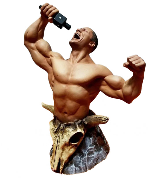 Unreleased WWE First 4 Figures The Rock Statue