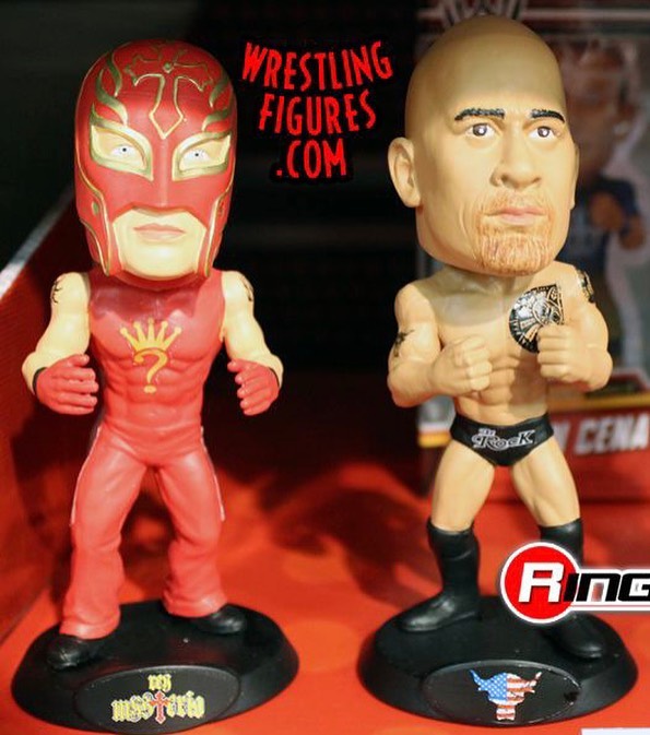 Unreleased WWE Wicked Cool Toys Mini Bobblehead 4-Pack: John Cena, CM Punk, Rey Mysterio & Daniel Bryan