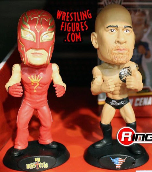 Unreleased WWE Wicked Cool Toys Mini Bobblehead 4-Pack: John Cena, CM Punk, Rey Mysterio & Daniel Bryan
