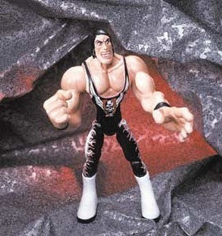 Unreleased WCW Toy Biz Gross-Out Wrestlers Bret Hart