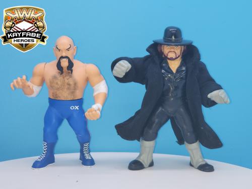 Unreleased KWK Kayfabe Heroes Series 3 Ox Baker [With Blue Tights]