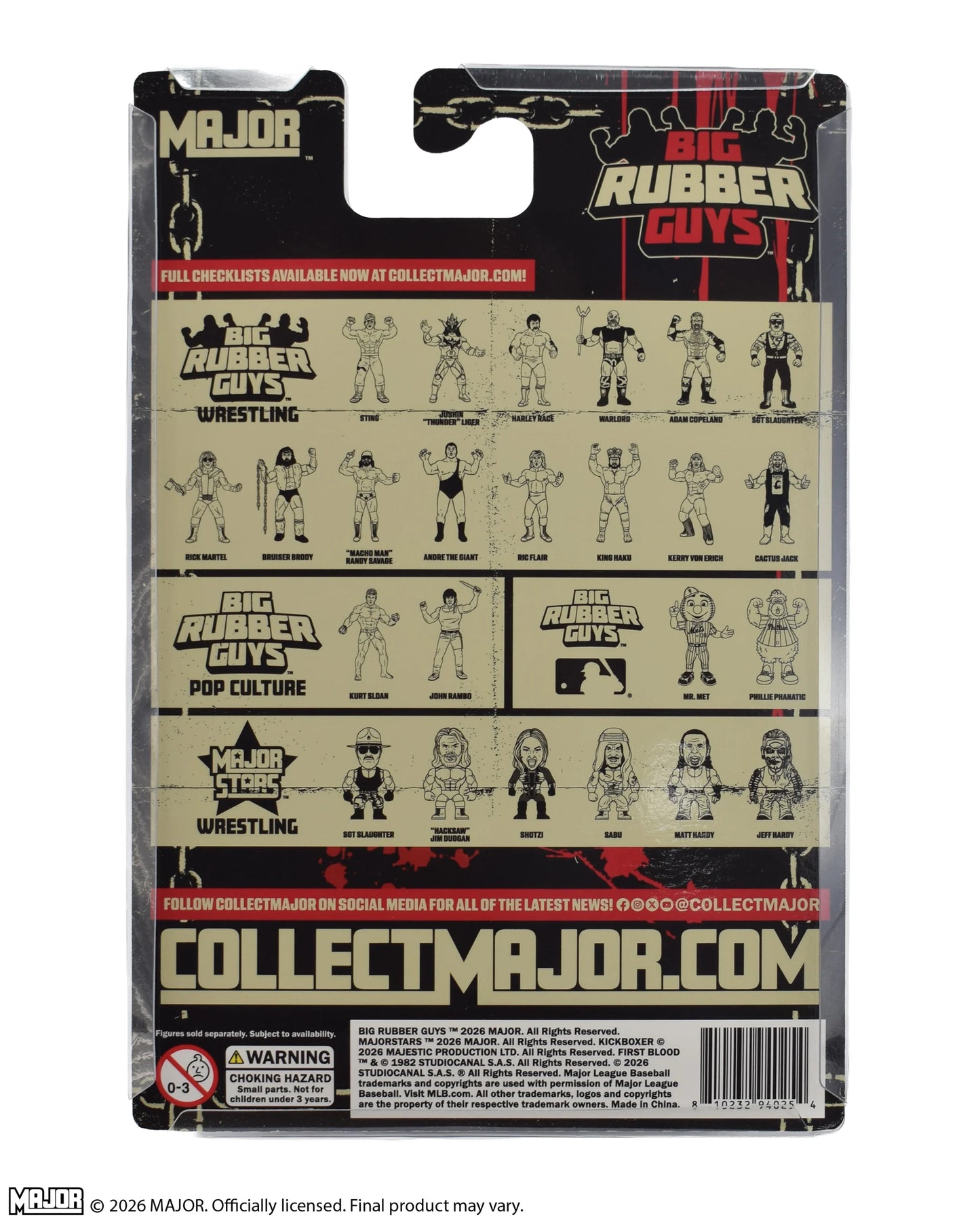 2026 MAJOR Big Rubber Guys Limited Edition Bruiser Brody [Bloody]