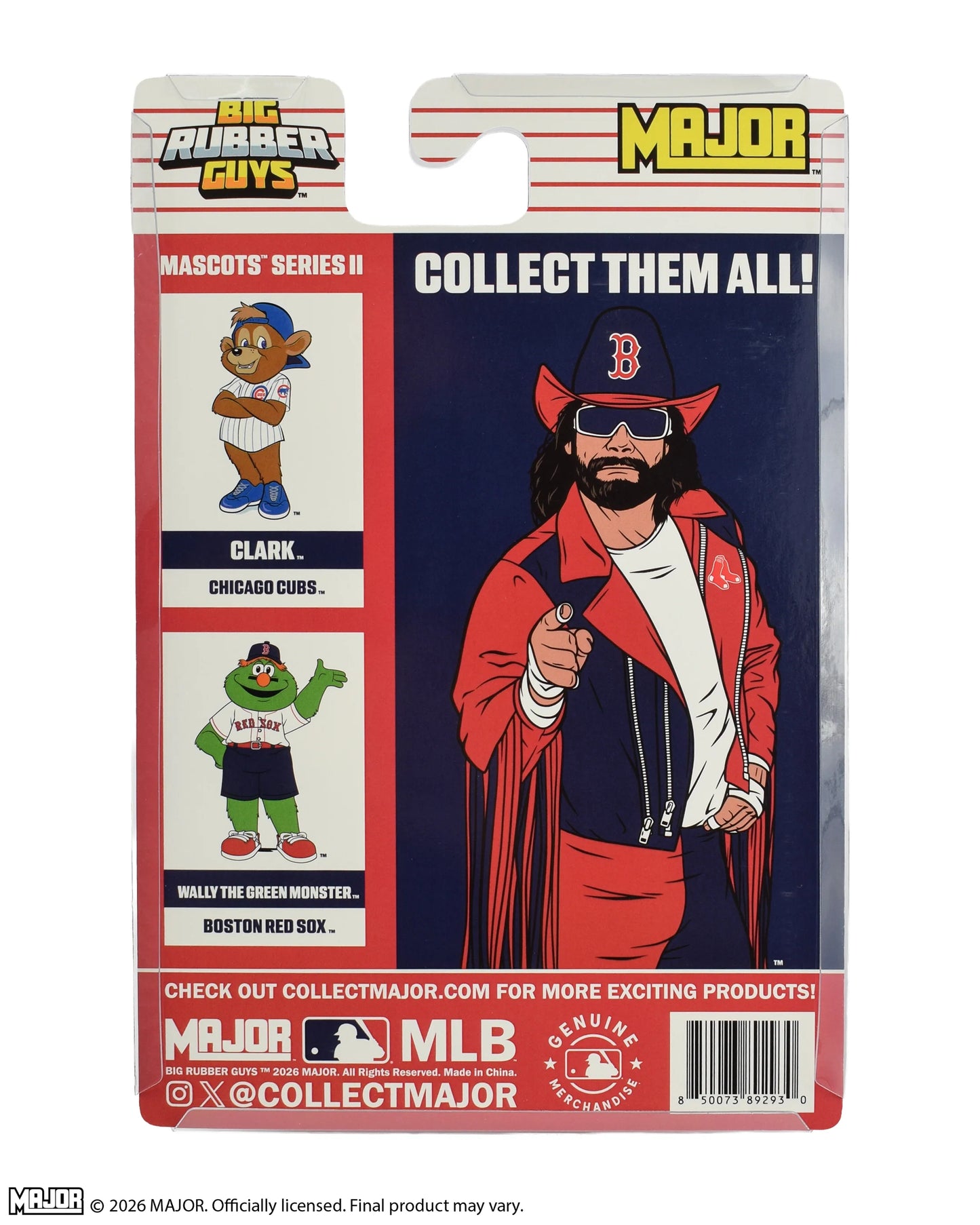 2026 MAJOR MLB x Big Rubber Guys "Macho Man" Randy Savage [Boston Red Sox]