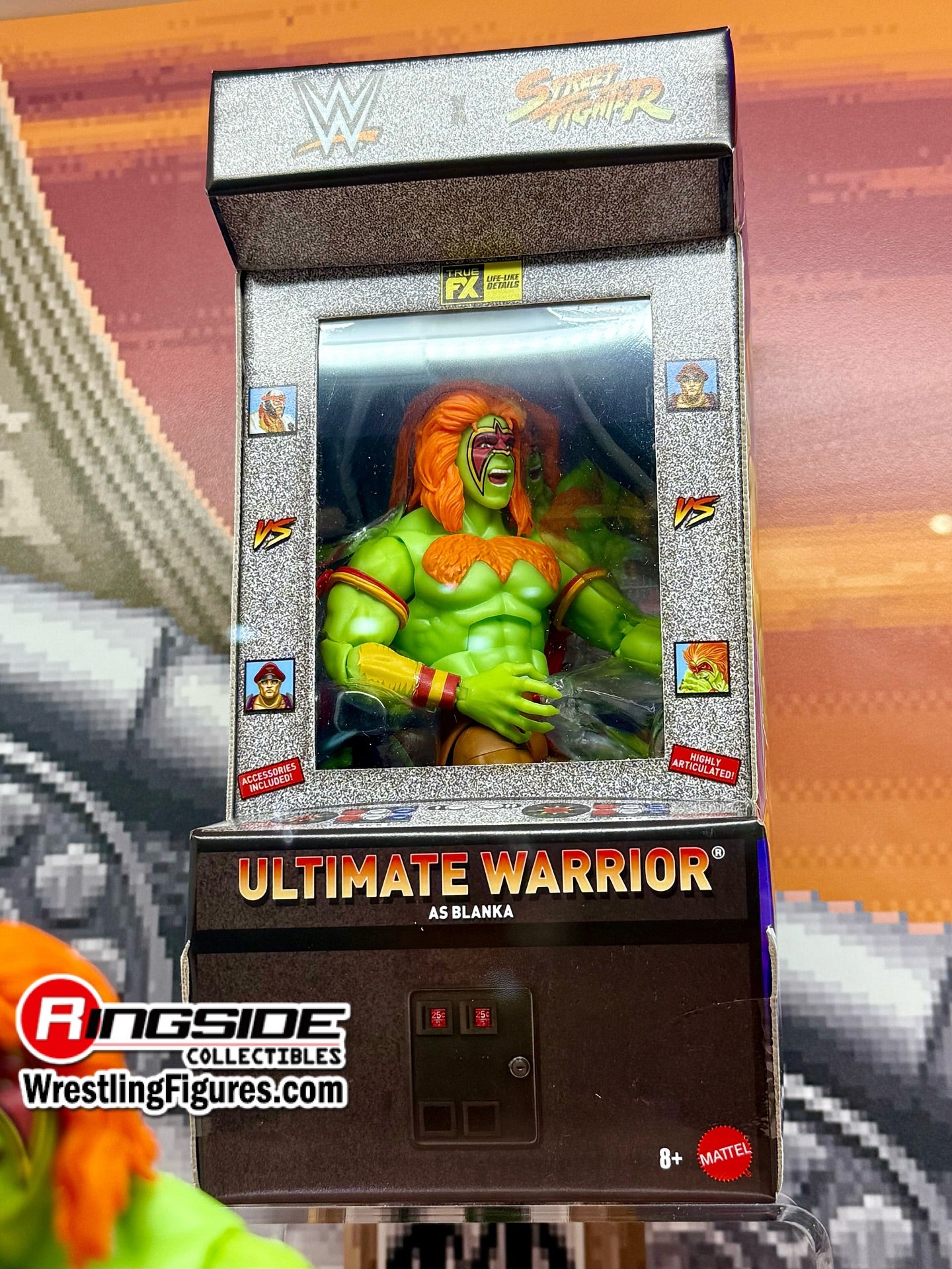 2026 WWE x Street Fighter Elite Collection Series 1 Ultimate Warrior as Blanka [Exclusive]