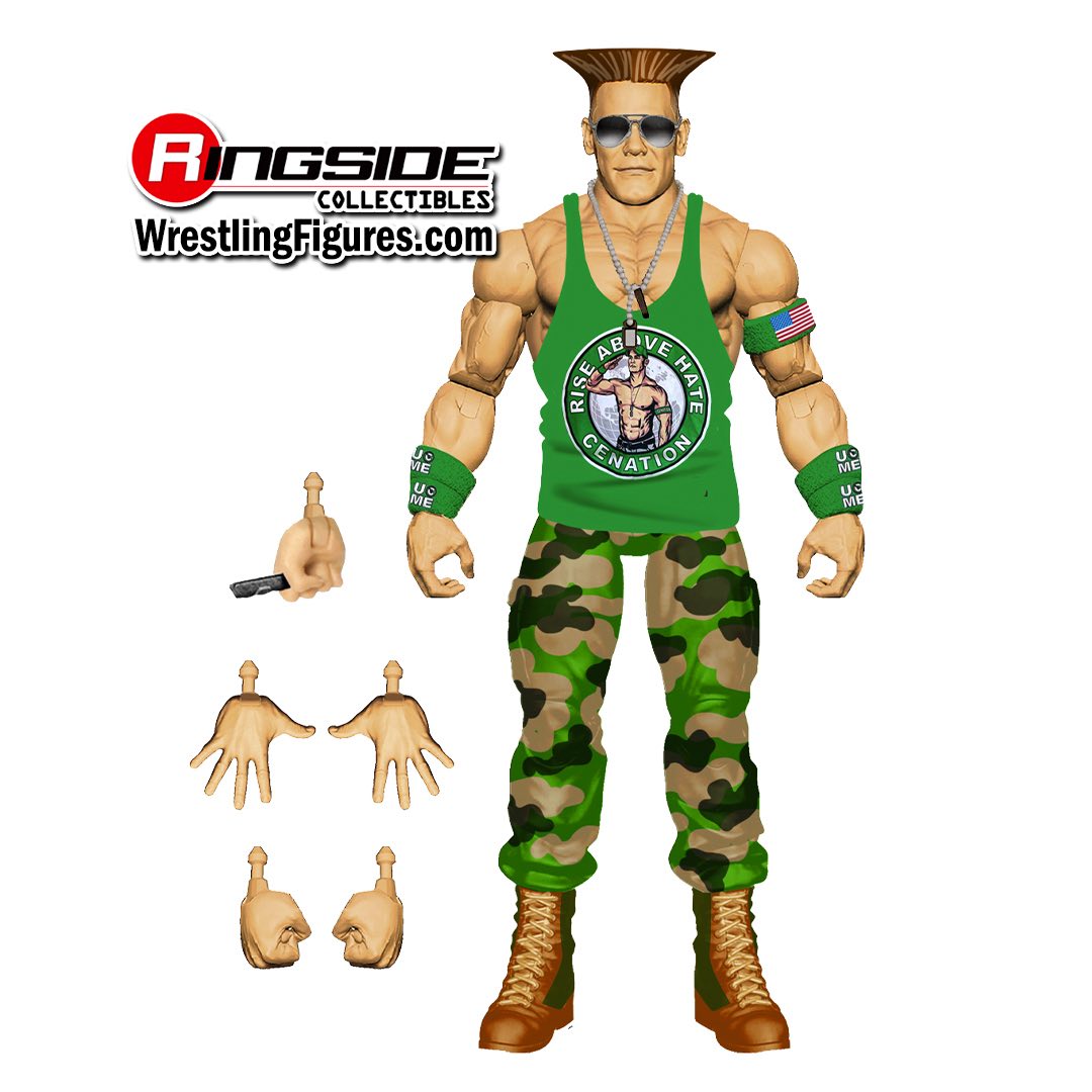 2026 WWE x Street Fighter Elite Collection Series 2 John Cena as Guile [Exclusive]