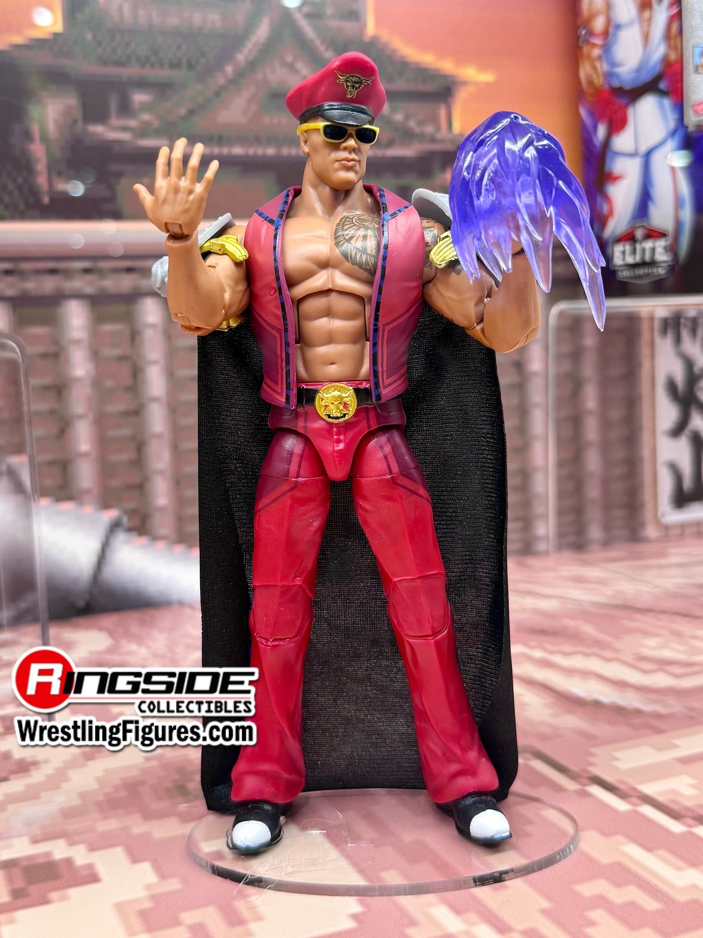 2026 WWE x Street Fighter Elite Collection Series 1 "Final Boss" The Rock as M. Bison [Exclusive]
