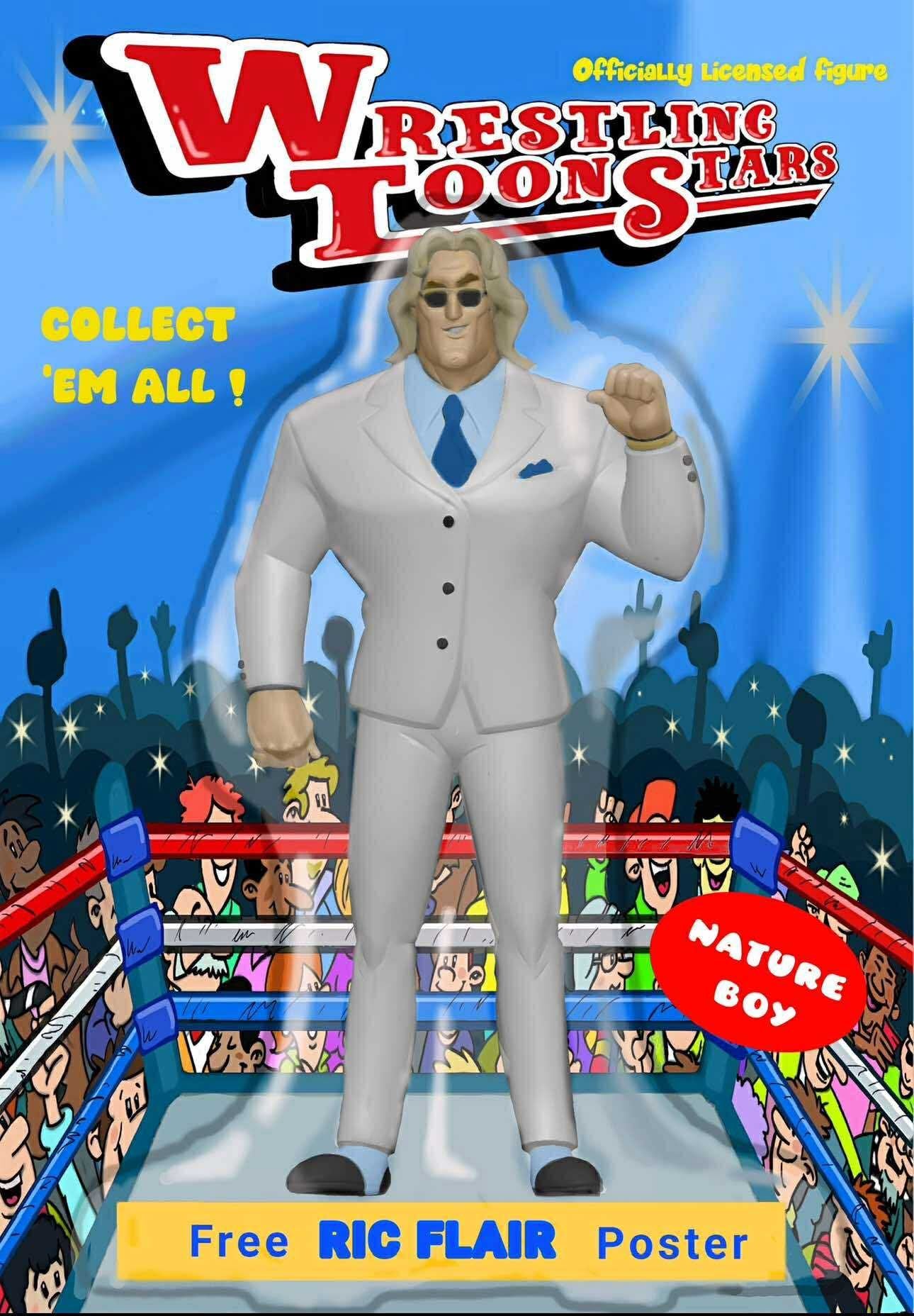 LaToonie Wrestling Toon Stars 5.5" Scale Ric Flair [With White Suit]