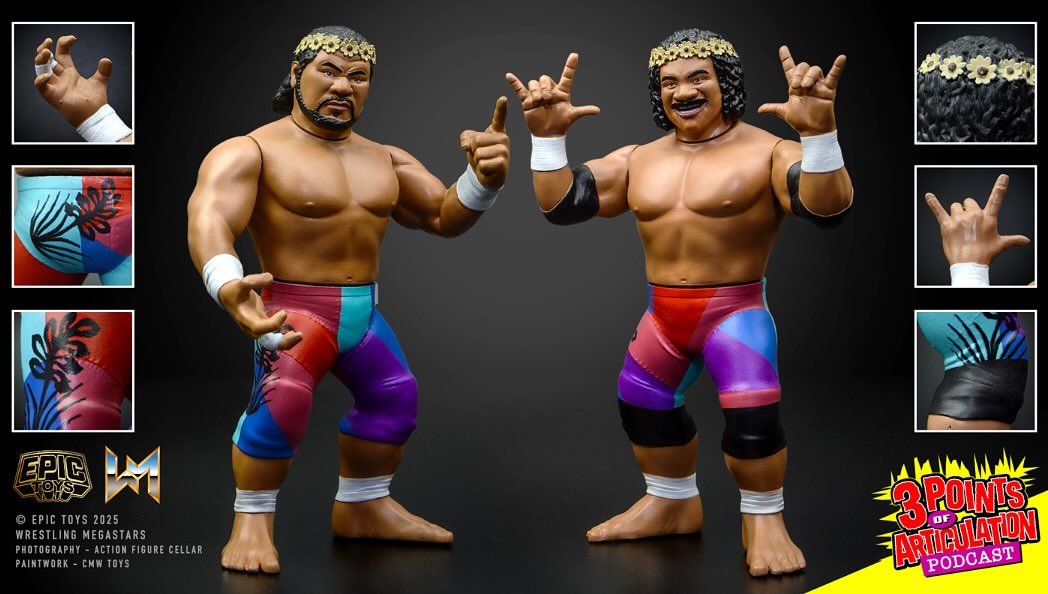 2026 Epic Toys Wrestling Megastars Islanders 2-Pack: Haku & Tonga Kid