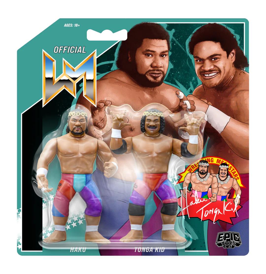 2026 Epic Toys Wrestling Megastars Islanders 2-Pack: Haku & Tonga Kid