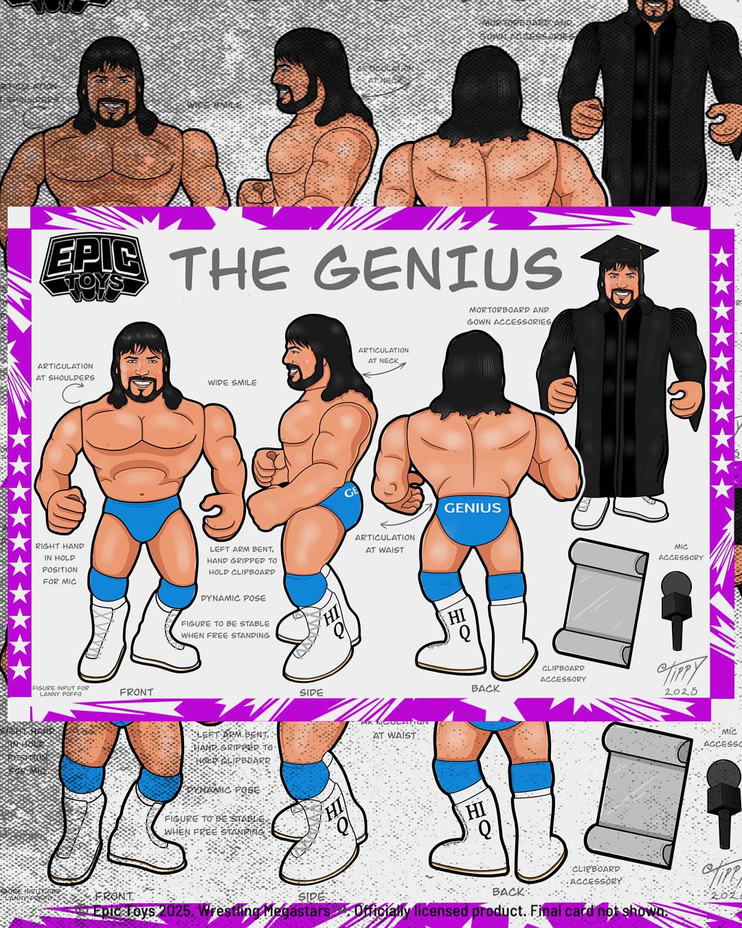 Epic Toys Wrestling Megastars The Genius