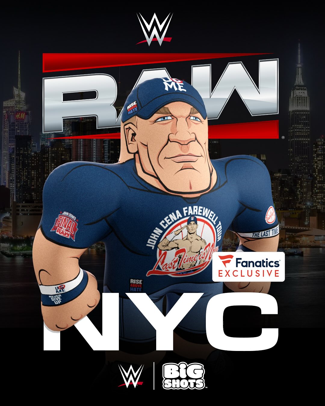 2025 WWE Big Shots John Cena [Farewell Tour New York]