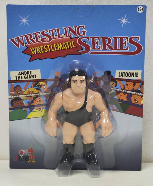 2025 LaToonie Wrestling Wrestlematic Series 2 4.5" Scale Andre the Giant [Black Singlet Edition]
