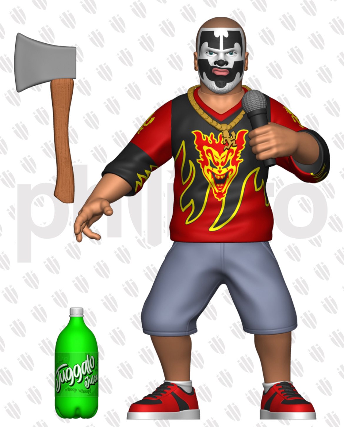 FC Toys Wrestle-Something Wrestlers Insane Clown Posse: Shaggy 2 Dope & Violent J [With Red Gear]