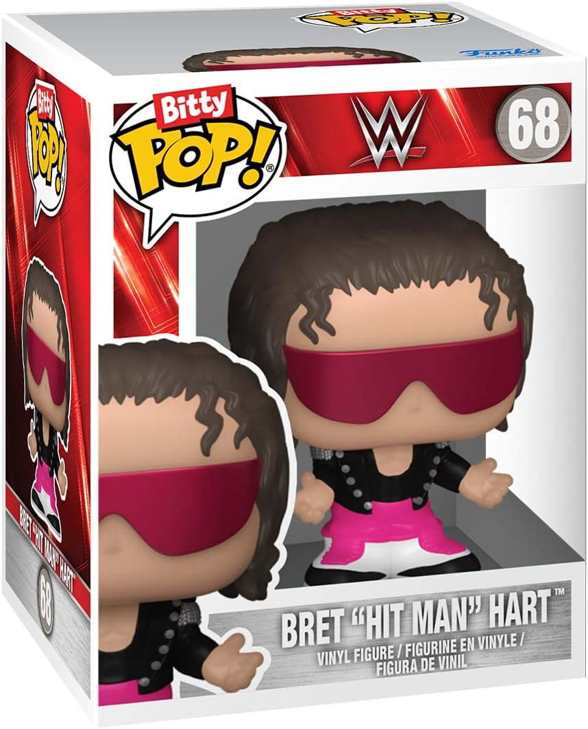2024 WWE Funko Bitty POP! 4-Pack: Bret" Hitman" Hart, Shawn Michaels, Gene Okerlund & Mystery