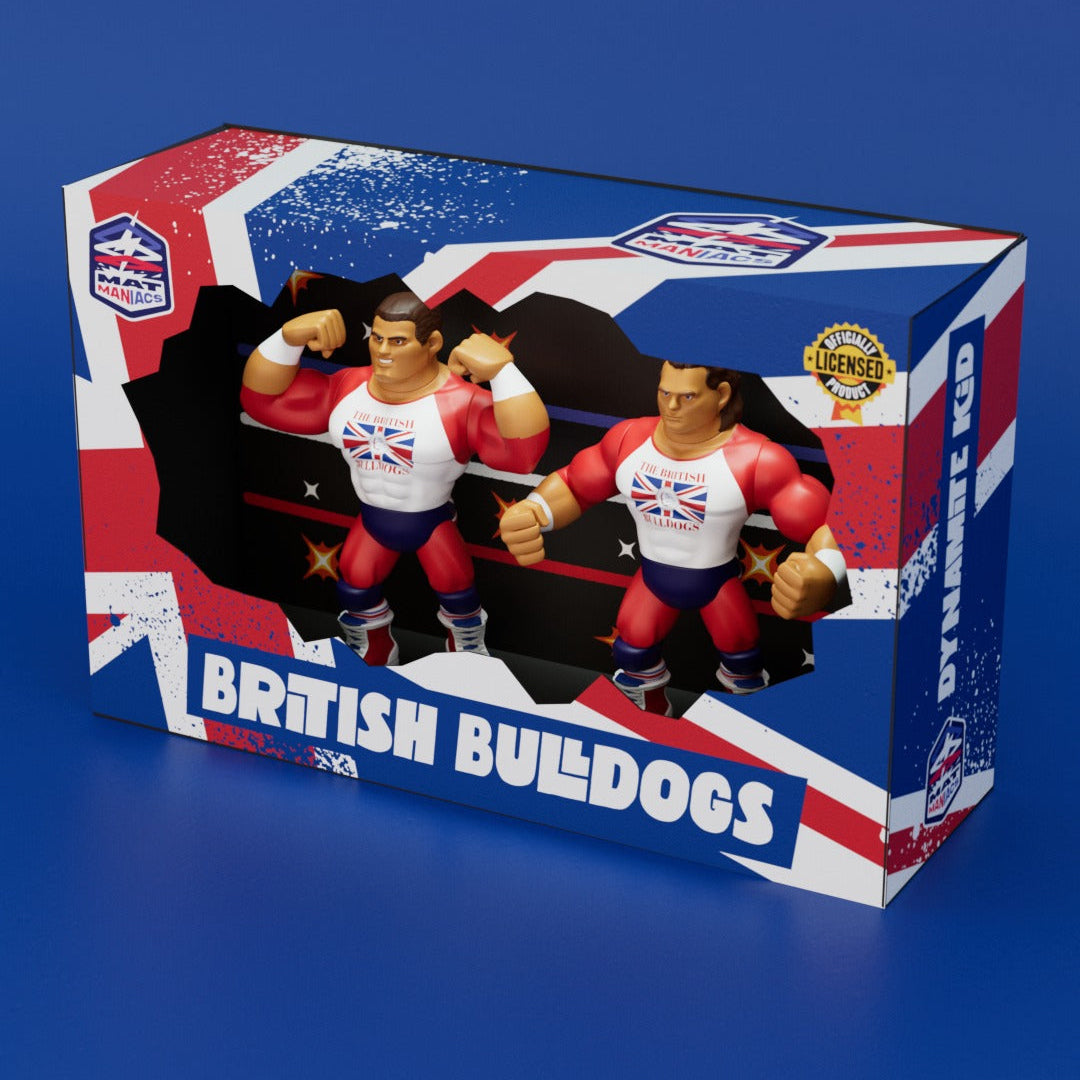 Nerd Closet Mat Maniacs British Bulldogs: Davey Boy Smith & Dynamite Kid