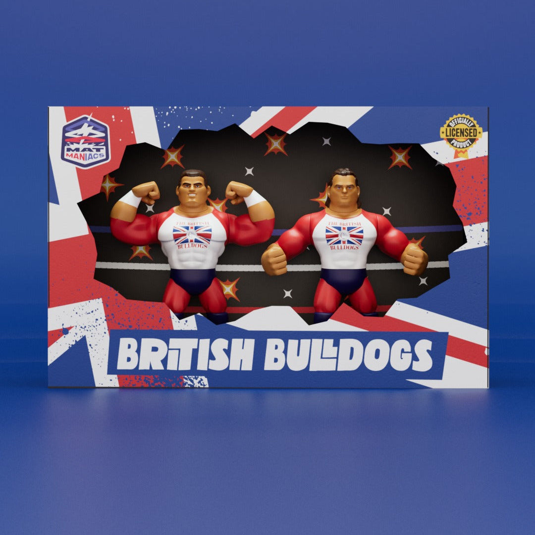 Nerd Closet Mat Maniacs British Bulldogs: Davey Boy Smith & Dynamite Kid