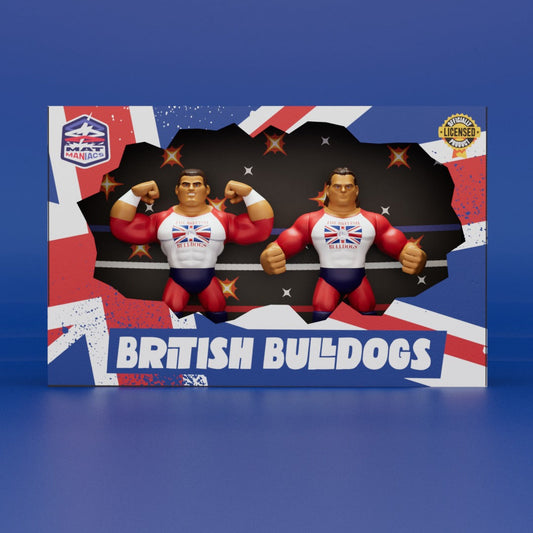 Nerd Closet Mat Maniacs British Bulldogs: Davey Boy Smith & Dynamite Kid
