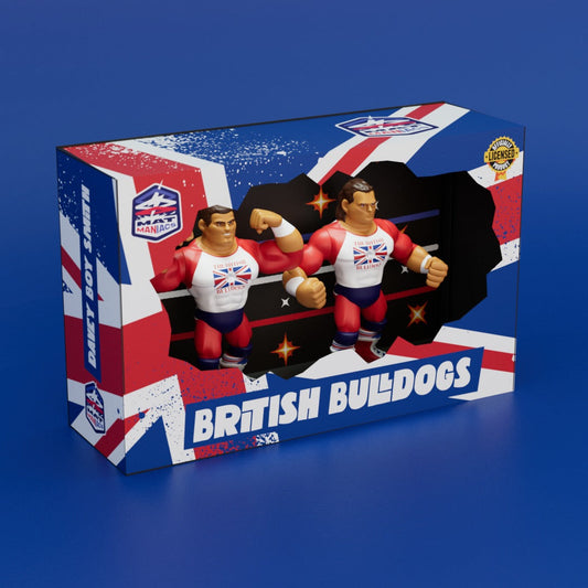 Nerd Closet Mat Maniacs British Bulldogs: Davey Boy Smith & Dynamite Kid