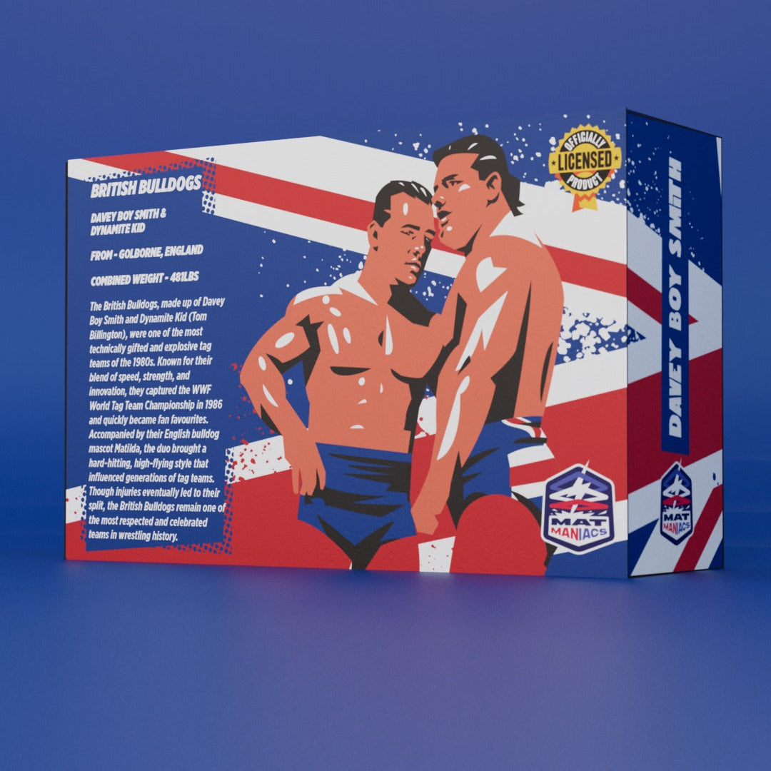 Nerd Closet Mat Maniacs British Bulldogs: Davey Boy Smith & Dynamite Kid