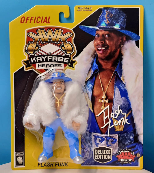2026 KWK Kayfabe Heroes Deluxe Edition Flash Funk [With Blue Gear]