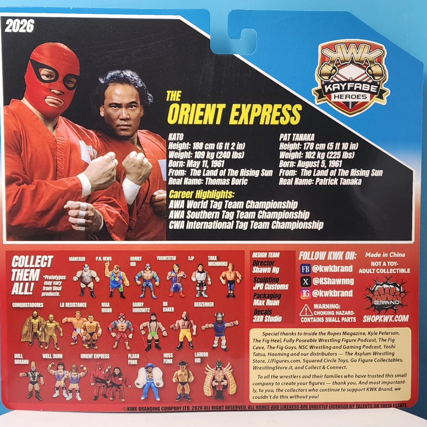 2026 KWK Kayfabe Heroes Orient Express [With Red Pants]