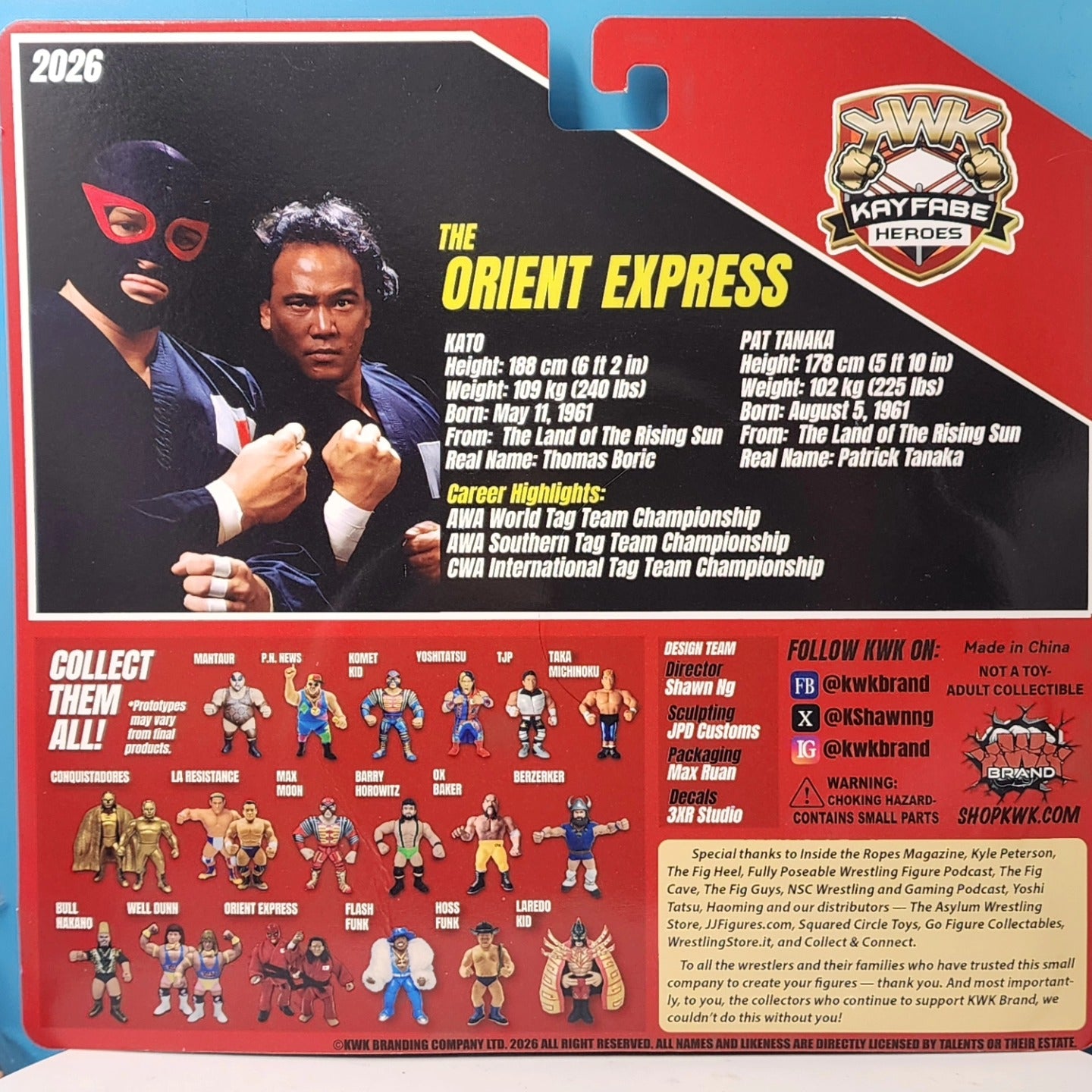 2026 KWK Kayfabe Heroes Orient Express [With Black Pants