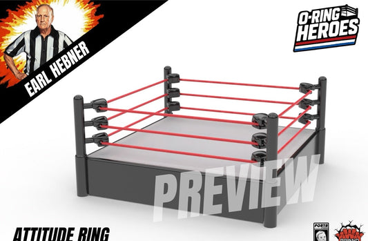 KWK O-Ring Heroes Attitude Ring [With Earl Hebner]