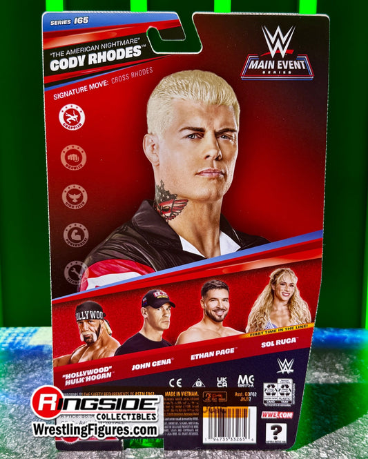 2026 WWE Mattel Main Event Series 165 "The American Nightmare" Cody Rhodes