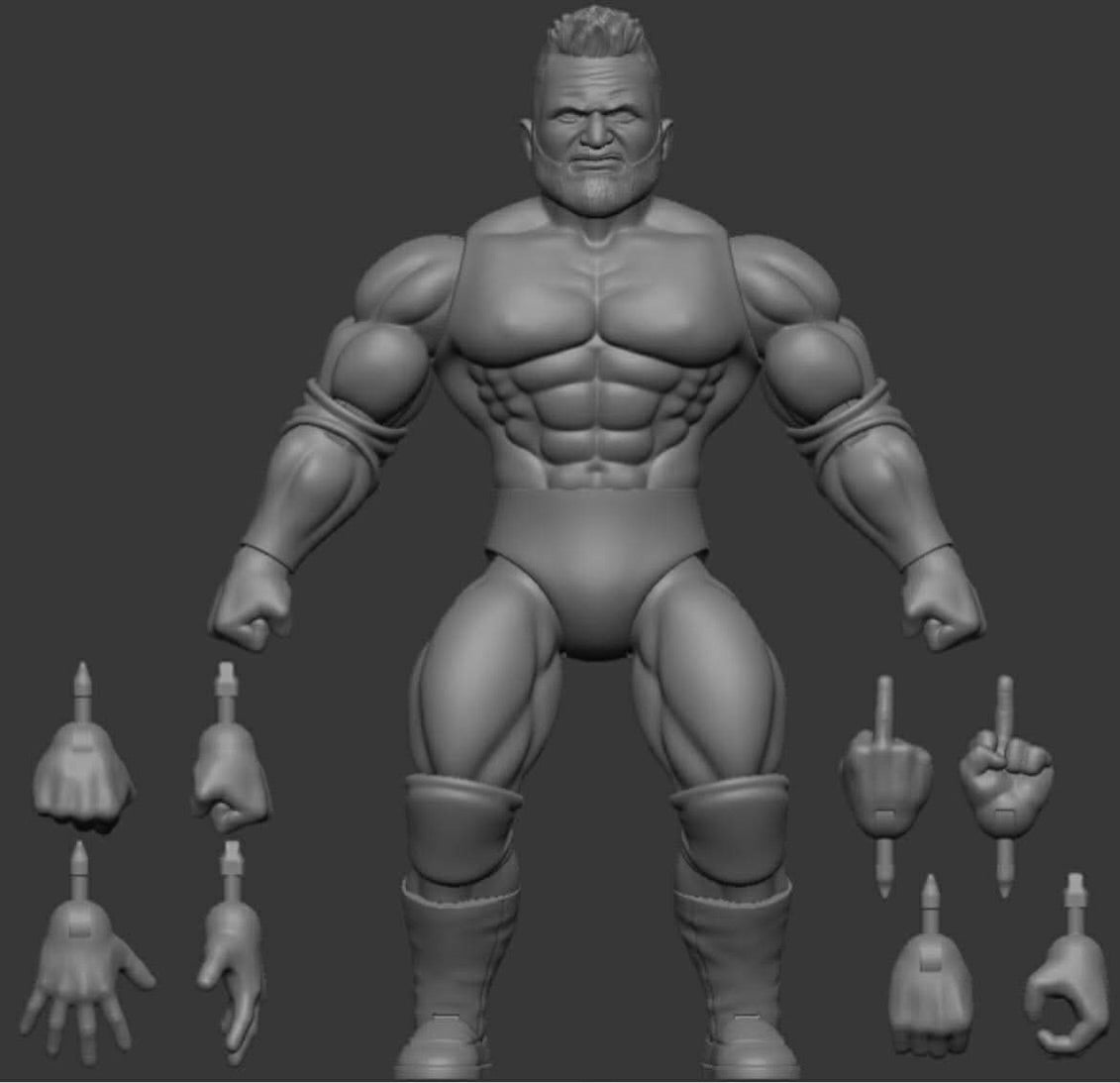 Unreleased PowerTown Remco All-Star Wrestlers Matt Cardona