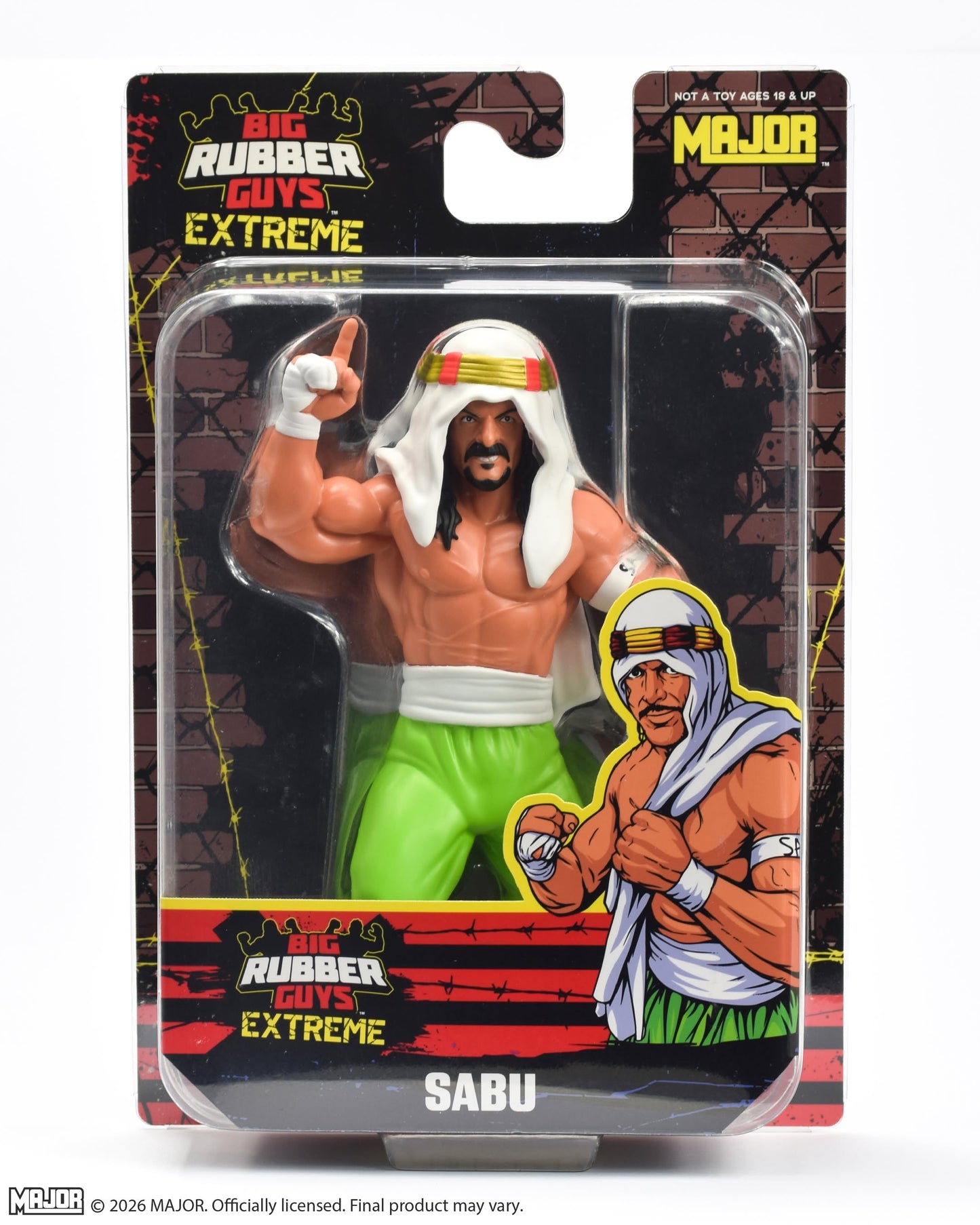 2026 MAJOR Big Rubber Guys Extreme Series 1 Sabu – Wrestling