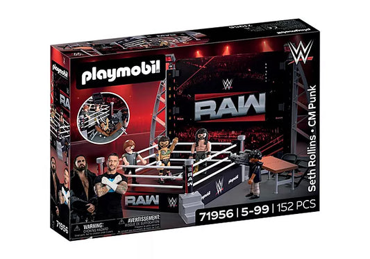 2026 WWE Playmobil Raw Ring Collectors Set [With Seth Rollins & CM Punk]