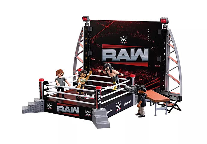 2026 WWE Playmobil Raw Ring Collectors Set [With Seth Rollins & CM Punk]