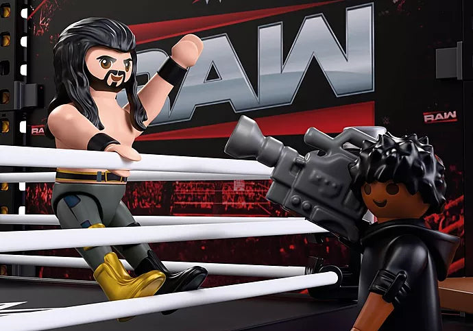 2026 WWE Playmobil Raw Ring Collectors Set [With Seth Rollins & CM