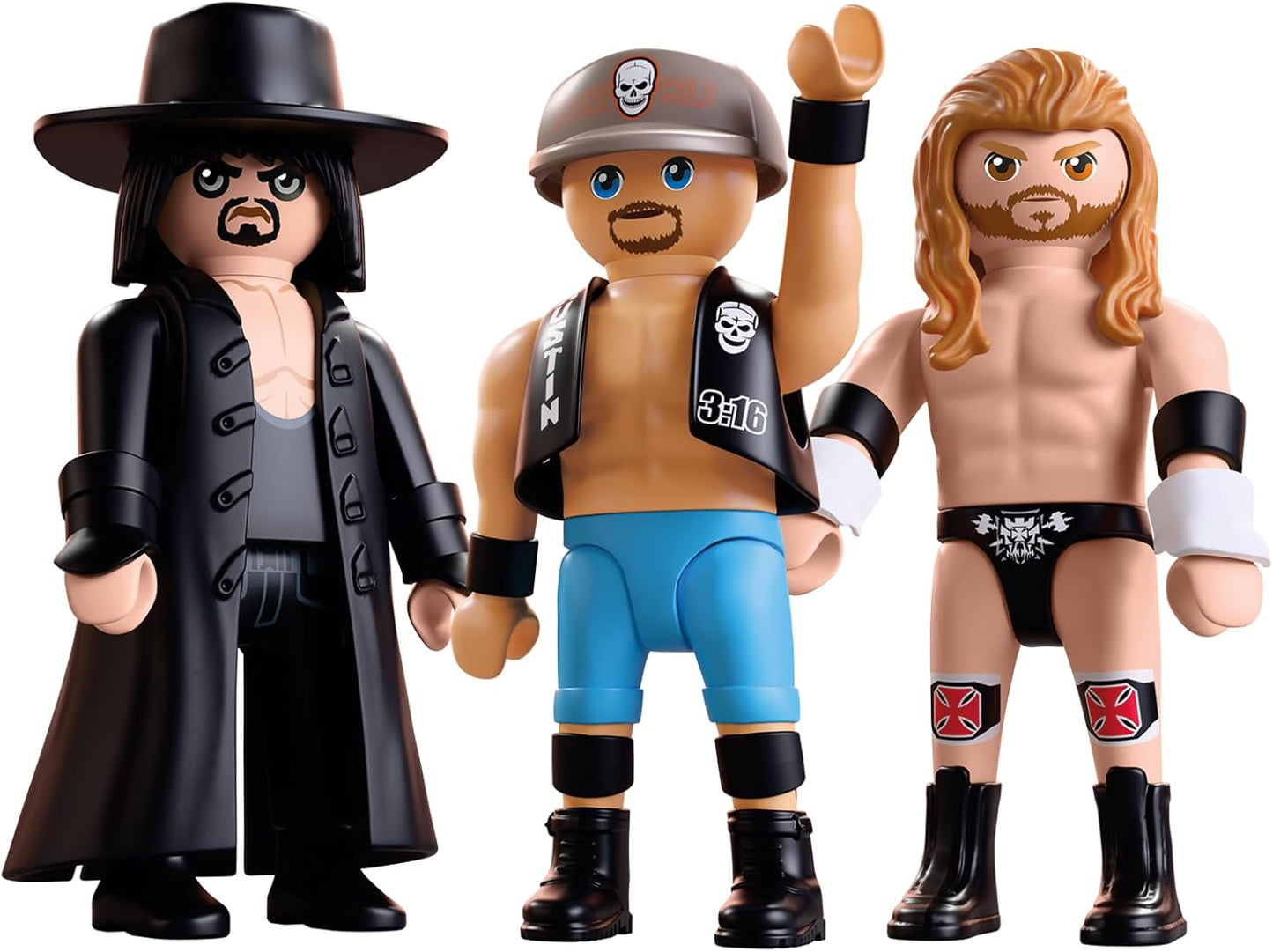 2026 WWE Playmobil Attitude Era 3-Pack: Undertaker, "Stone Cold" Steve Austin & Triple H