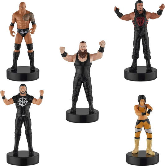 2020 WWE PMI Stampers 5-Pack: Seth Rollins, Bayley, Braun Strowman, The Rock & Roman Reigns