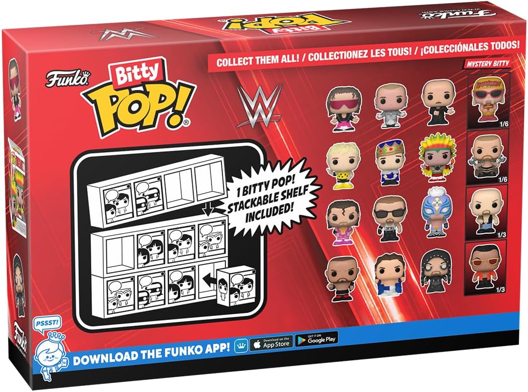 2024 WWE Funko Bitty POP! 4-Pack: Razor Ramon, Diesel, Rey Mysterio & Mystery