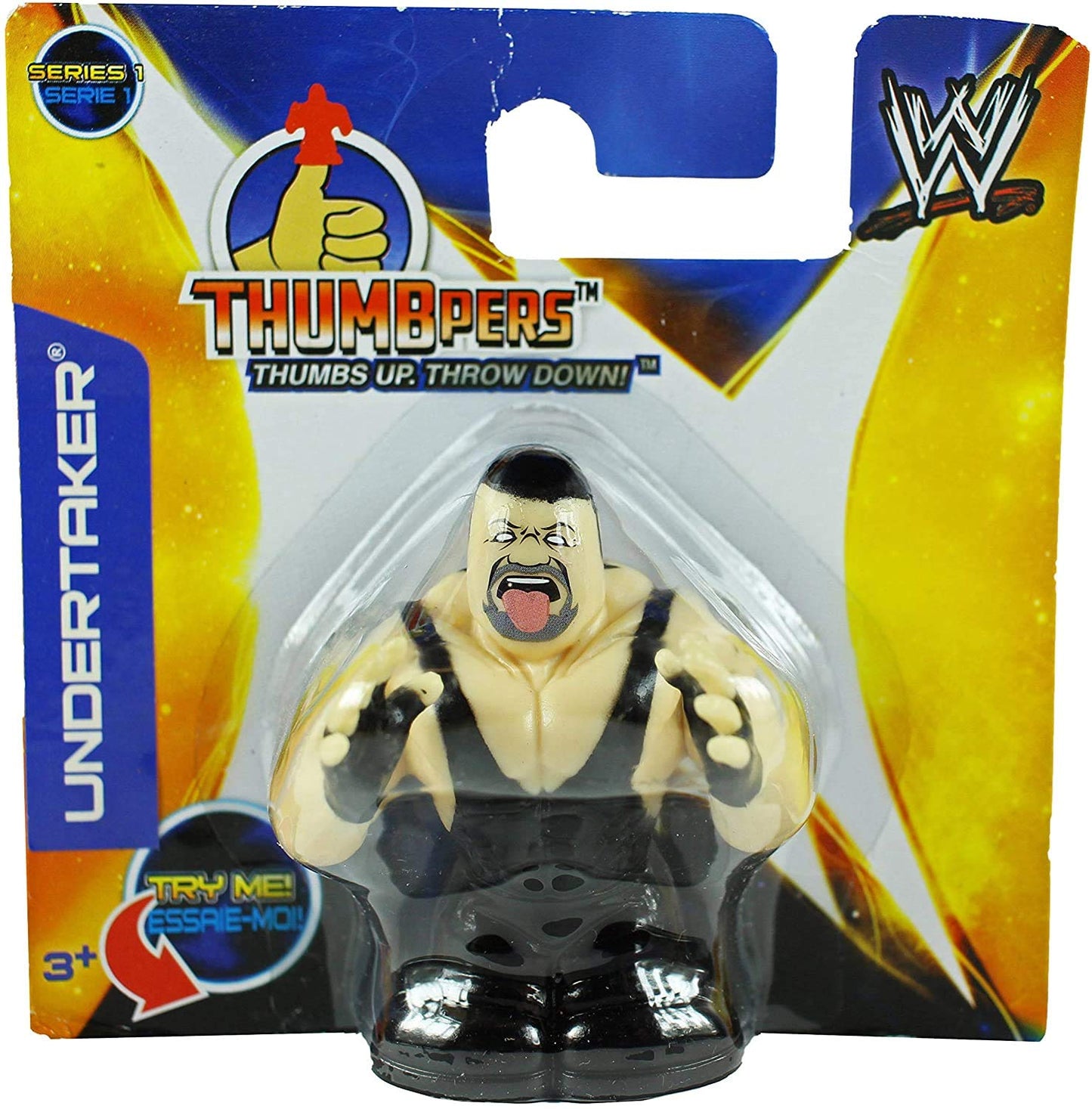 2013 WWE Wicked Cool Toys Thumbpers Series 1 Undertaker [Carded]