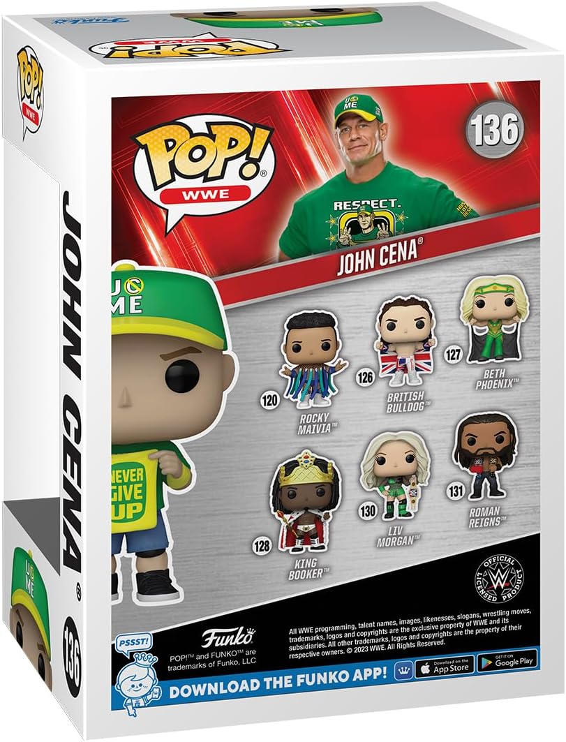 2023 WWE Funko POP! Vinyls 136 John Cena – Wrestling Figure