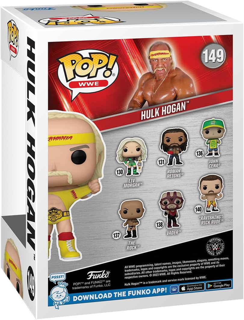 2024 WWE Funko POP! Vinyls 149 Hulk Hogan – Wrestling Figure