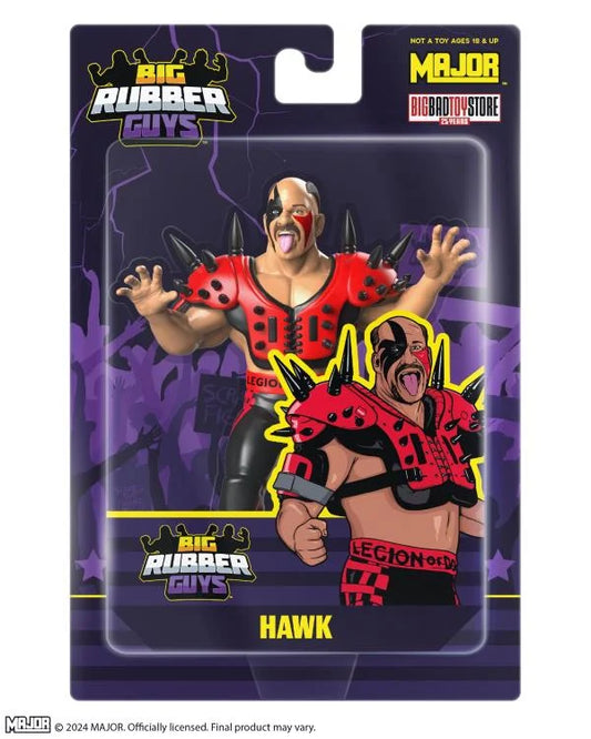 2025 Major Wrestling Figure Podcast Big Rubber Guys Hawk [Exclusive]