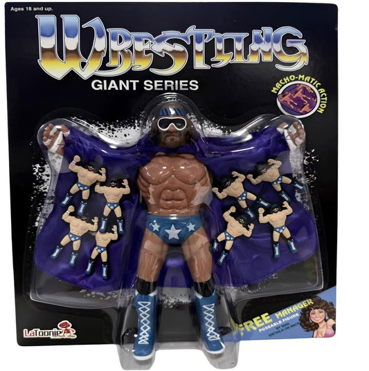 LaToonie Wrestling Giant Series 8" Scale "Macho Man" Randy Savage [Commercial Edition With Blue Trunks]