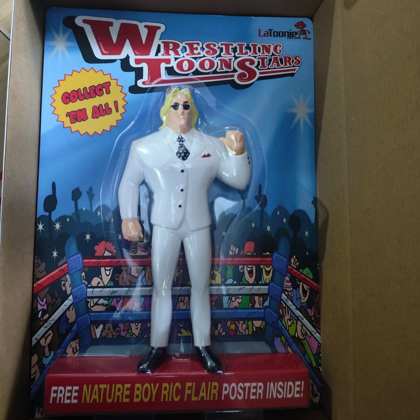 2026 LaToonie Wrestling ToonStars 8" Scale Ric Flair [With White Suit & Polka Dot Tie]