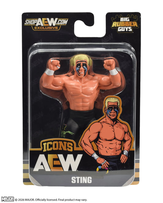 2026 MAJOR AEW x Big Rubber Guys Shop AEW Exclusive Icons Sting