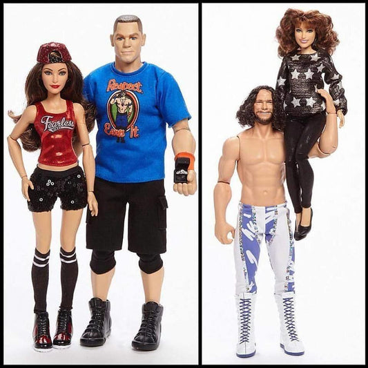 Unreleased WWE Mattel 12" Nikki Bella & John Cena