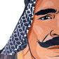 2025 WWE Uncanny Brands 24" Bleacher Buddies Iron Sheik
