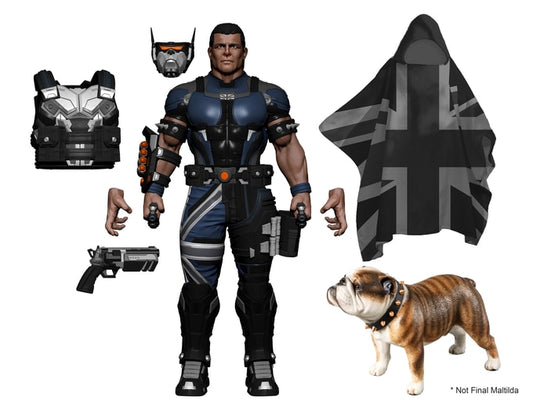 AMNX Action Figures The Federation "British Bulldog" Davey Boy Smith & Matilda [Night Ops]