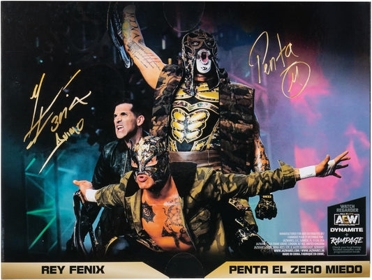2024 AEW Jazwares Unrivaled Collection Amazon Exclusive Rey Fenix & Penta el Zero Miedo Tag Team Pack